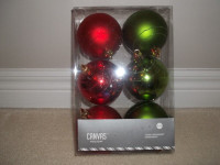 Red and Green Christmas Balls