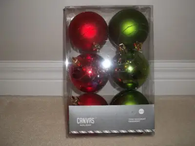 Red and Green Christmas Balls, View more