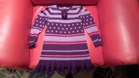 Pekkle Girls Purple Sweater Dress Size 5