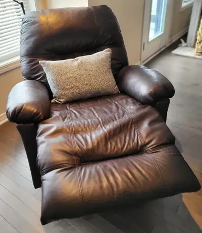 Solid Leather Recliner, View more