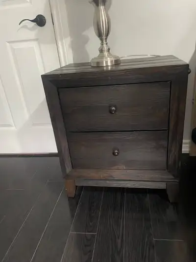 Solid Wood Nightstand, View more