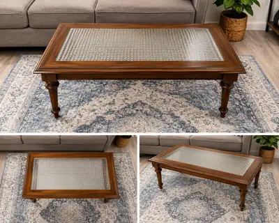 Wood Coffee Table & End Table Set, View more