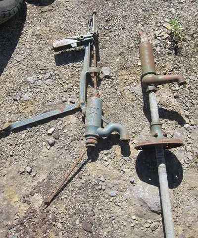 Antique Hand Well Pump - Garden Art Project, View more