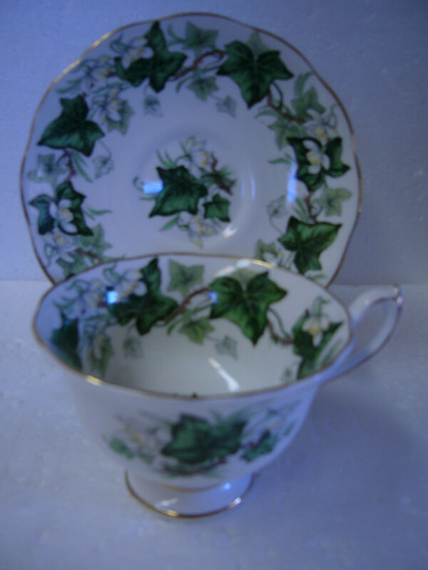 VINTAGE IVY LEA FOOTED CUP ‘N SAUCER BY ROYAL ALBERT in Kitchen & Dining Wares in Dartmouth