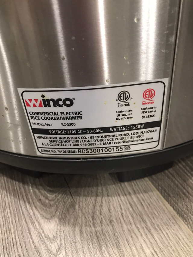Winco commercial rice cooker in Microwaves & Cookers in Markham / York Region - Image 3