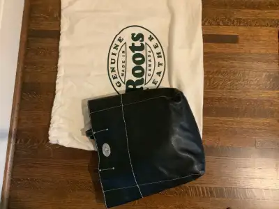 Vintage Roots Black Natural Leather French Market Tote, View more