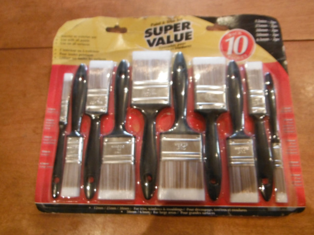 10-Piece Paint Brush Set - 12-25-38-50-63mm in Painting & Paint Supplies in Markham / York Region