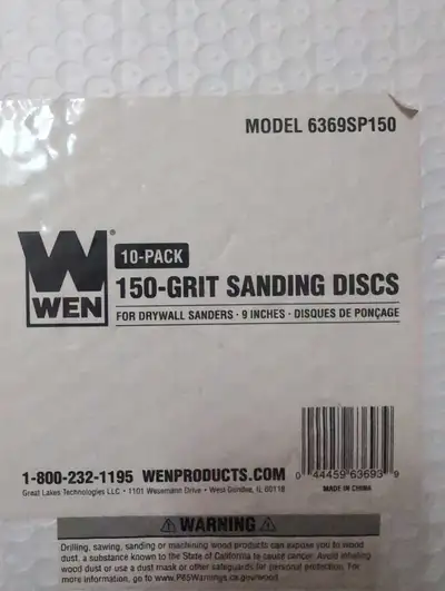 Sanding Discs 9in 150 Grit 10PC 8 Hole For Drywall Sanders, View more