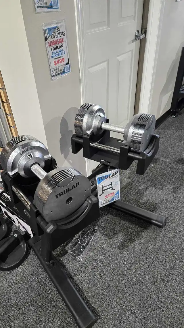 FLASH SALE! Trulap 8552 8.5lb-52lb adjustable dumbbell