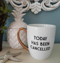 The Inspired Table Today Has Been Cancelled mug