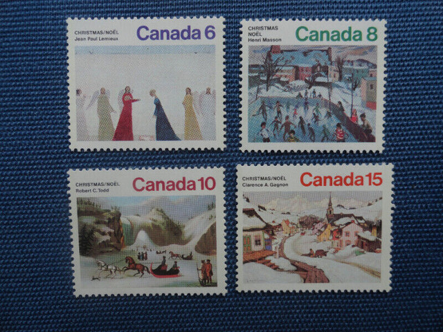 Timbres neufs de Noël, de Peintres canadiens à 1,50$ dans Art et objets de collection  à Ouest de l’Île