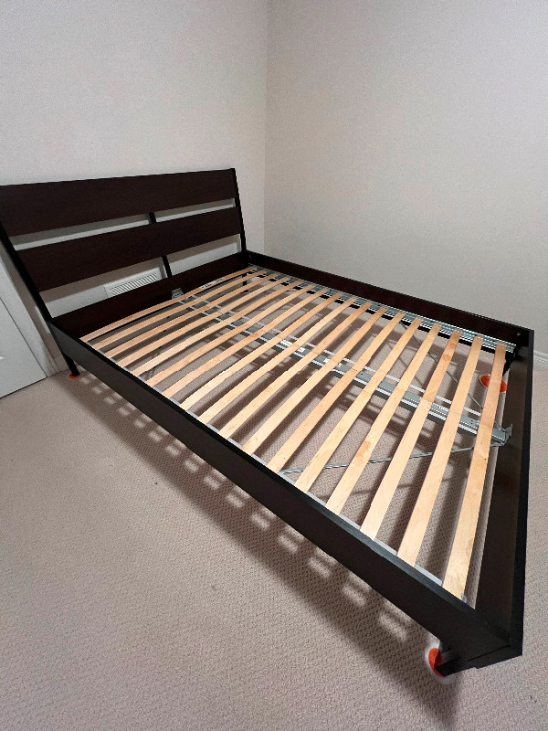 Bed Frame with Slatted Base. Queen Size. in Beds & Mattresses in Hamilton - Image 2