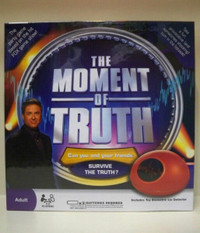 Moment of Truth party board game--excellent condition