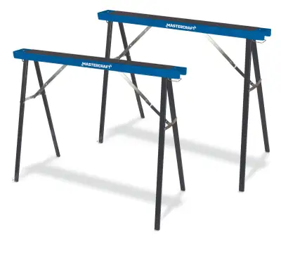 Mastercraft 2-Pack Metal Sawhorse, 300-lb capacity, 31 x 39-in, View more