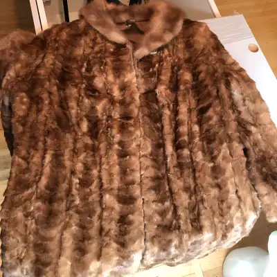 Mid Length Vintage Fur Coat med-large, View more