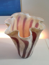 Vintage Hand Blown Glass Vase