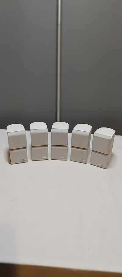 5 Bose Acoustimass Double cube speakers., View more
