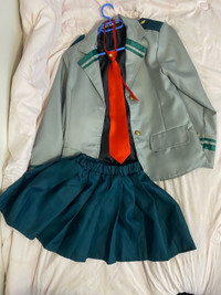 MHA female school uniform cosplay