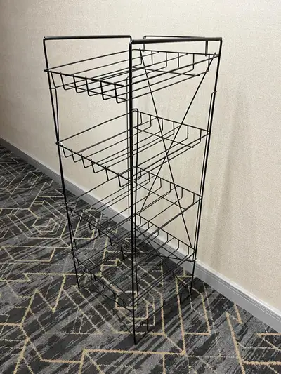 Retail store Display Metal Rack standing standshelf shelves, View more