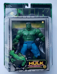 TOY BIZ PUNCHING HULK WITH WALL PUNCHING ACTION FIGURE