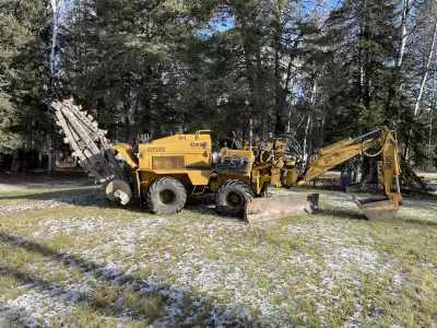 - [ ] Articulating 4 wheel drive Backhoe and trencher - [ ] 4 cylinder Wisconsin engine - gas - [ ]...