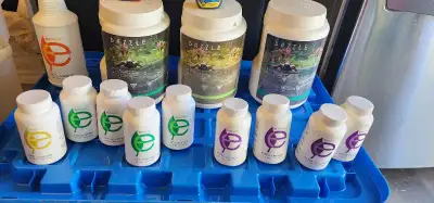 assorted hot tub chemicals and chlorine, selling altogether, View more