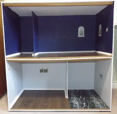 DOLL HOUSE FOR 18 INCH DOLLS. This hand made wooden doll house for 18 inch dolls such as American Gi...