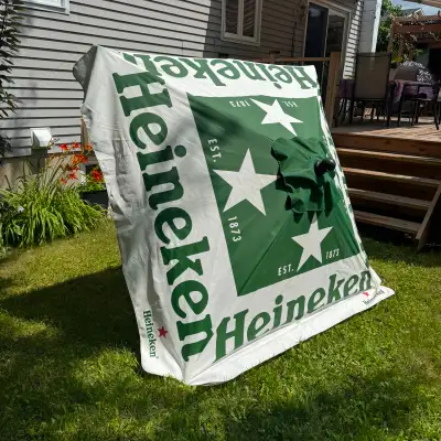 Parasol Heineken carré de qualité commerciale, View more
