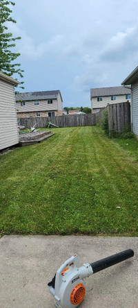 Landscaping services grass cutting yard cleaning 