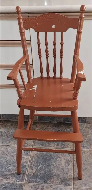 Vintage Pressback High Chair, View more