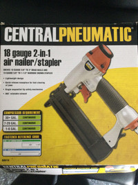 Peneumatic 18 g. 2 in 1 Nail/Stapler