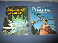 SUCCULENTS & CACTUS-PRUNING HANDBOOK-2 VINTAGE SUNSET BOOKS!