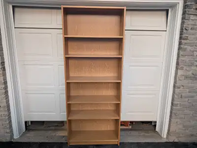 Good garage or basement storage shelf. Good, clean condition with some light wear on the front cente...