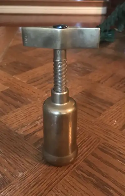 Vintage Italian Brass Corkscrew - Wine Opener