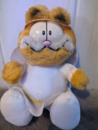 Garfield Angel Plush Vintage 1983 Hanging Stuffed Animal 7"