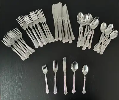 STAINLESS STEEL DINING FLATWARE (52), View more
