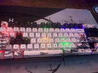 led keyboard and mouse with key caps