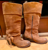 Bed|Stü knee high suede boots wide calf size 42 Euro. Size 10 US