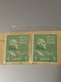 George Washington Vintage Stamps Rare 1 Cent U.S. 1889-97 Lot 2