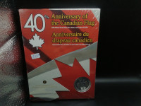 2005  40th anniversary of the Canadian Flag brilliant Silver coi