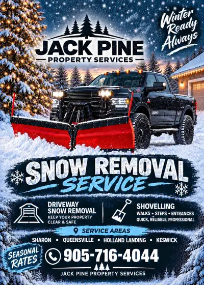 ❄️Snow Removal Keswick / Sharon ❄️, View more