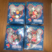 Mickey Unlimited Tree-Rific Treasures ornaments x4