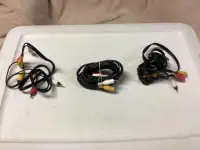 Three TV/VCR Hook Up Cables