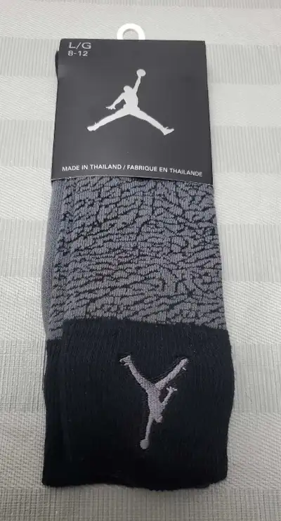 2013 New DS Air Jordan elephant print socks sz L 8-12, View more