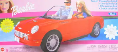 2002 BARBIE KEN RED FORD THUNDERBIRD CONVERTIBLE NEW SEALED BOX, View more