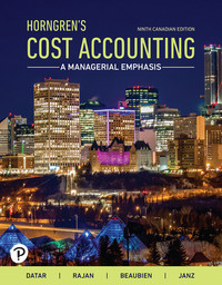Cost accounting: A managerial emphasis 9th edition by Horngren