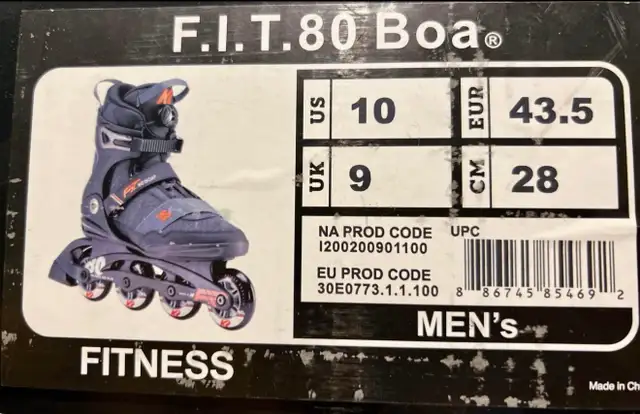 K2 F.I.T. 80 Boa Rollerblades