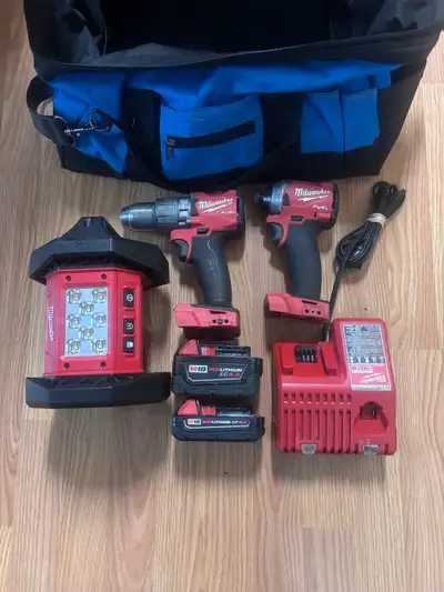 M18 Work Flood Light & M18 Fuel Drill & Impact., View more