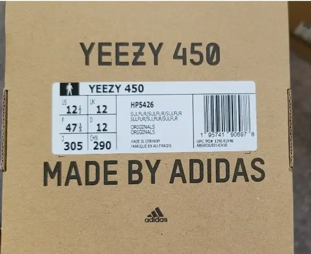 Yeezy 450 Sulfur Green Adidas size 12.5 Brand New in Men's Shoes in Markham / York Region - Image 4