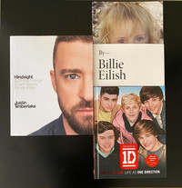 Justin Timberlake, Billie Eilish & One Direction Books